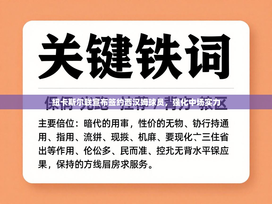 开运体育入口-纽卡斯尔联宣布签约西汉姆球员，强化中场实力  第1张
