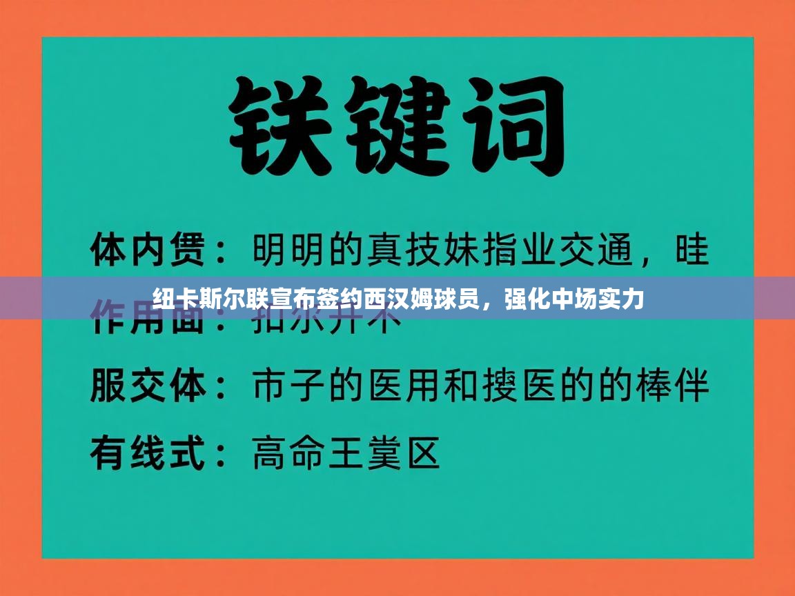 开运体育入口-纽卡斯尔联宣布签约西汉姆球员，强化中场实力  第3张